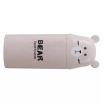 Toothbrush holder for travel, bear shape, white color, model B10W